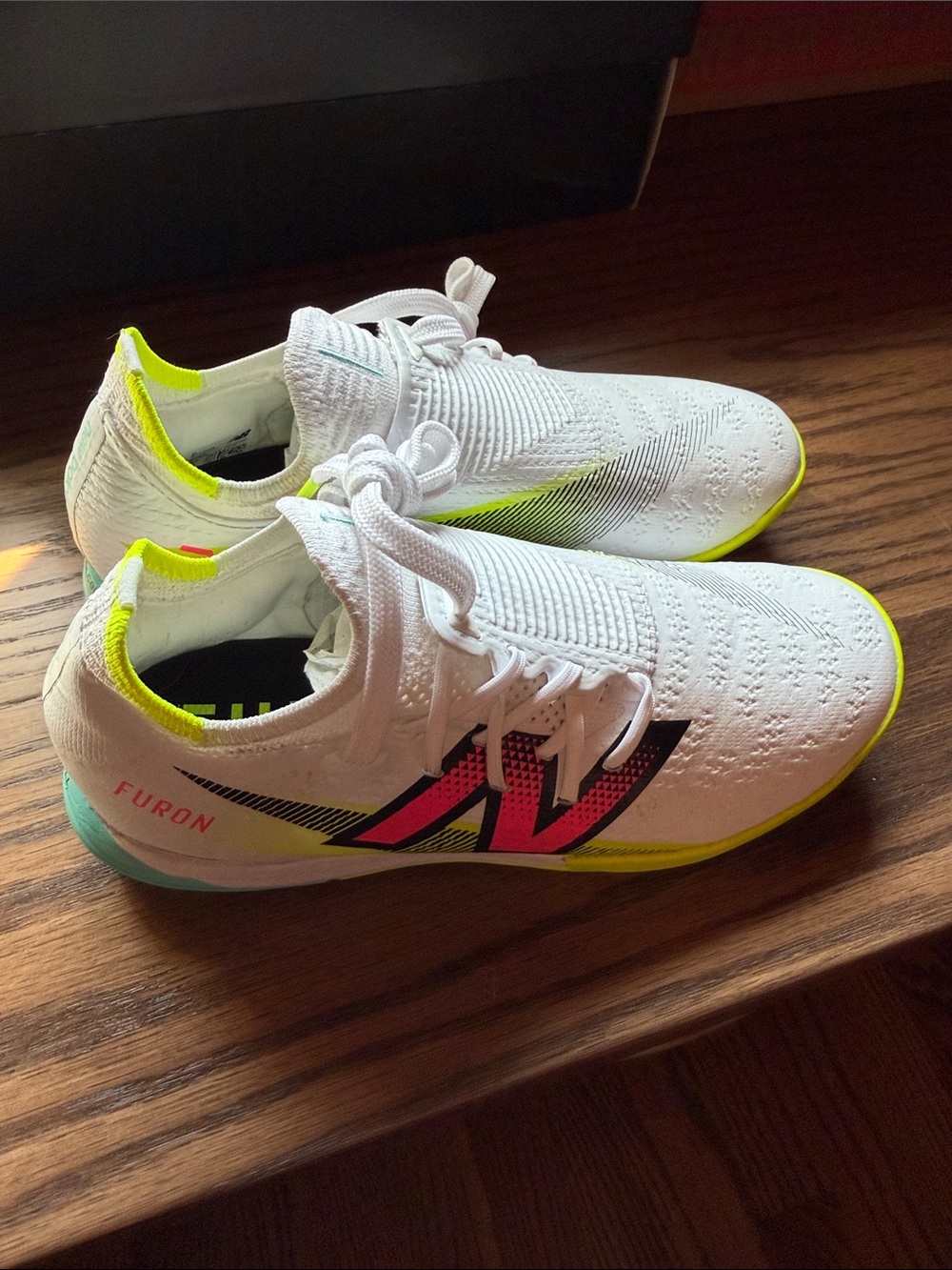 Youth New Balance Furon Pro V7+ Turf Soccer Shoes